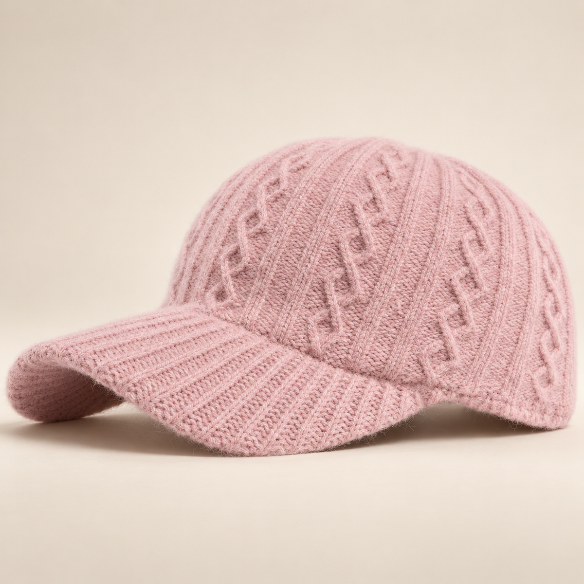 Cecilia Women’s Cable Knit Baseball Cap