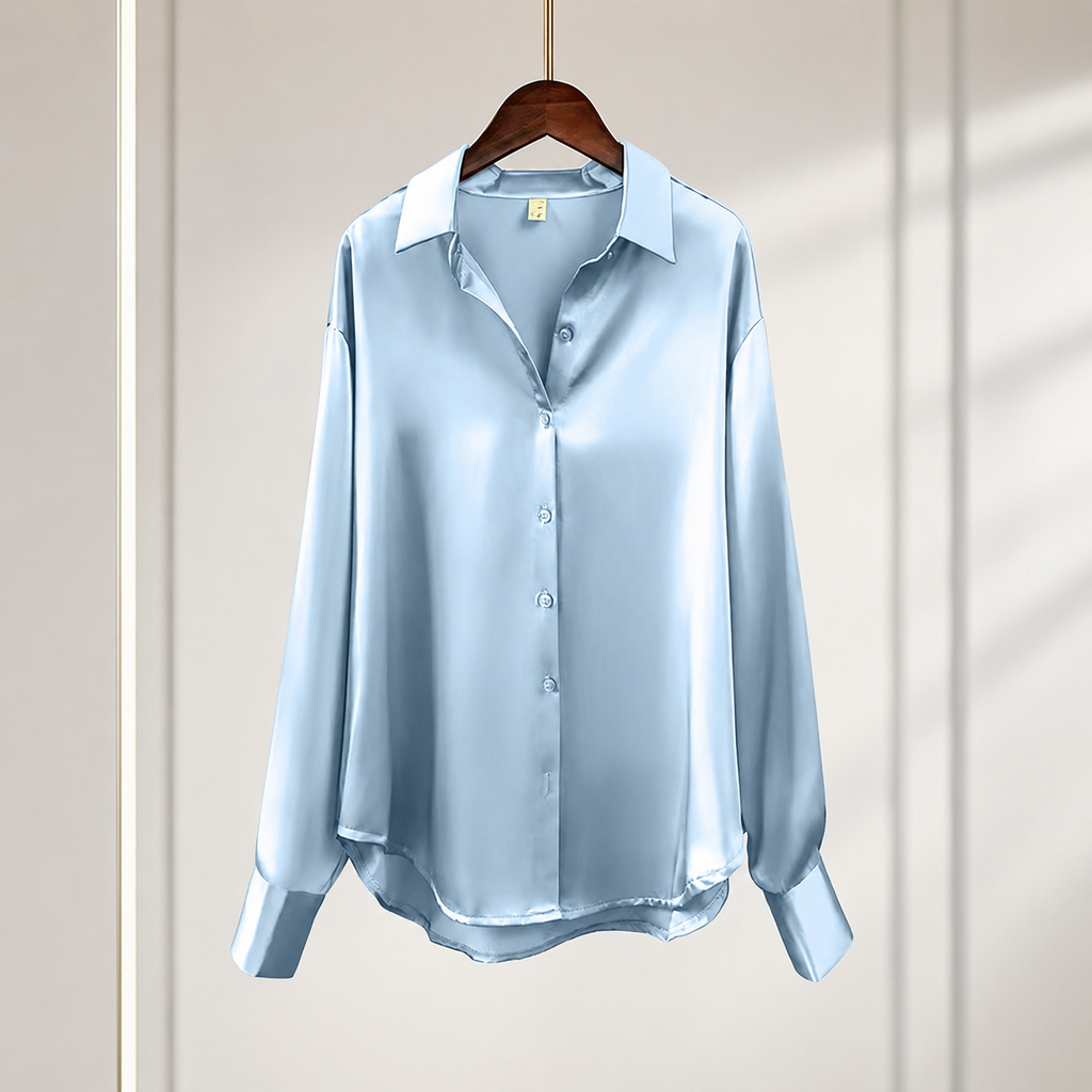 Hailey Women’s Satin-Finish Shirt