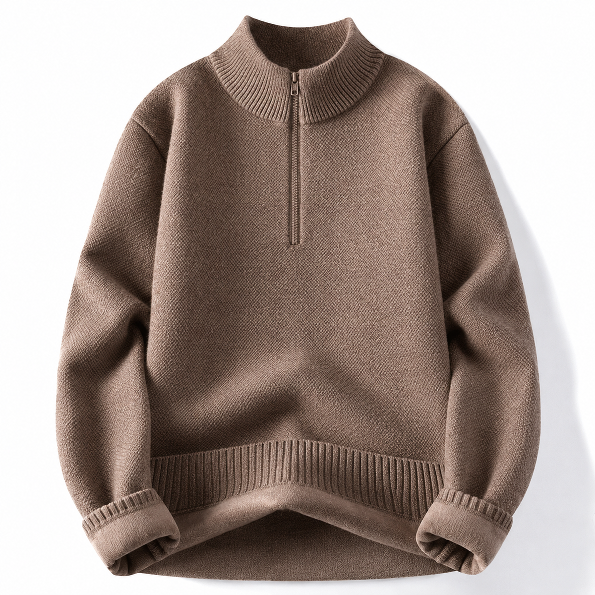 Adrian Bellini Men’s Quarter-Zip Knit Sweater