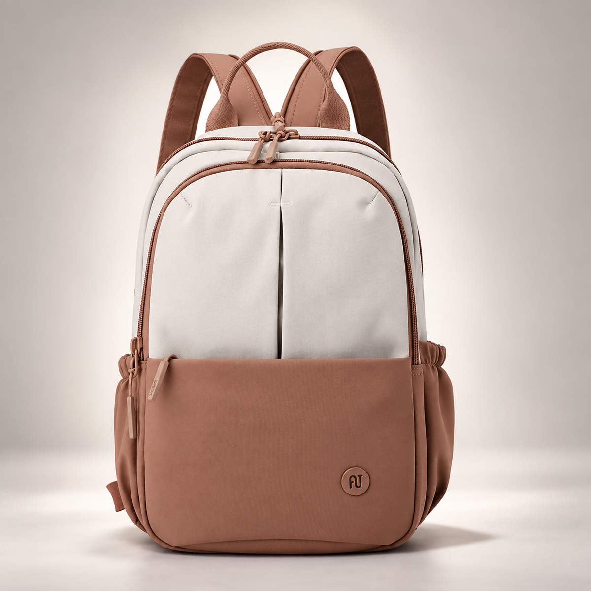 Serafina Two-Tone Everyday Backpack with Front Pocket