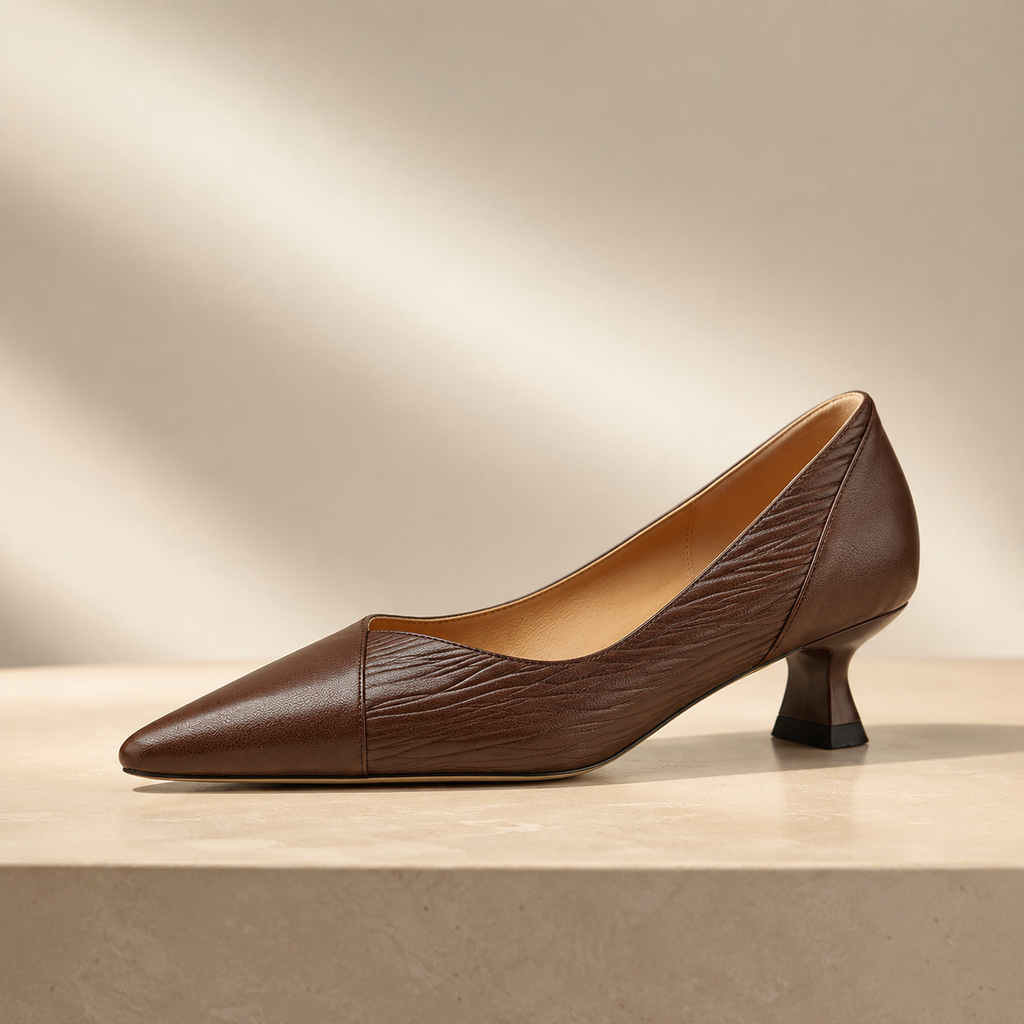 Camden Women’s Genuine Leather Pointed-Toe Pumps