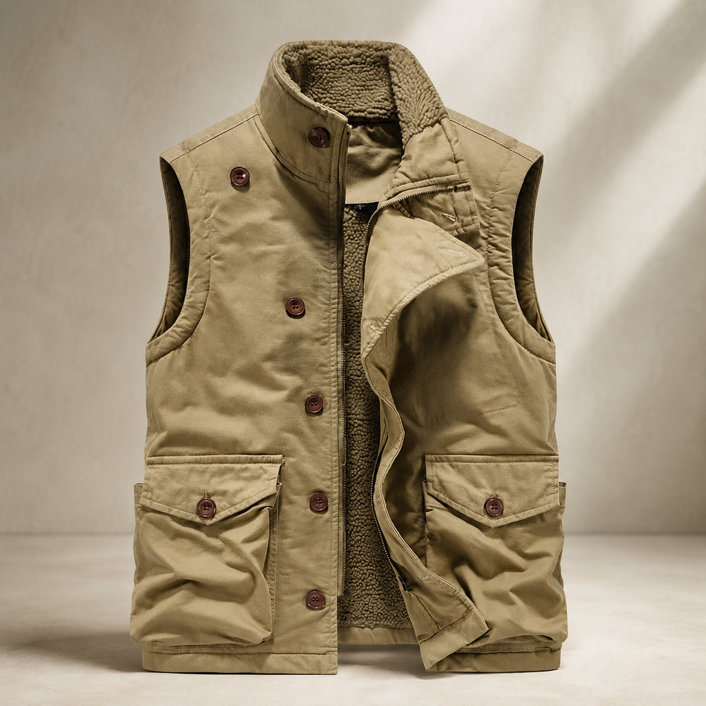 Declan Fleece-Lined Utility Vest