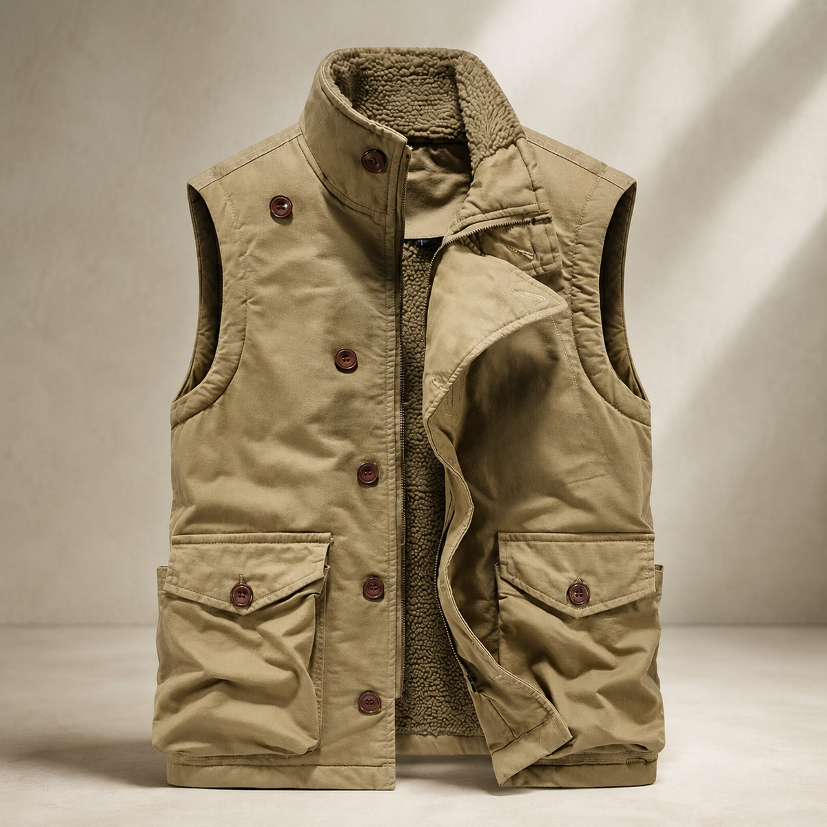 Declan Fleece-Lined Utility Vest