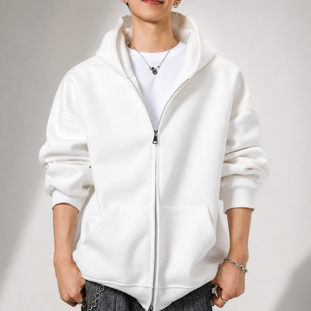 Wesley Relaxed Full-Zip Hoodie