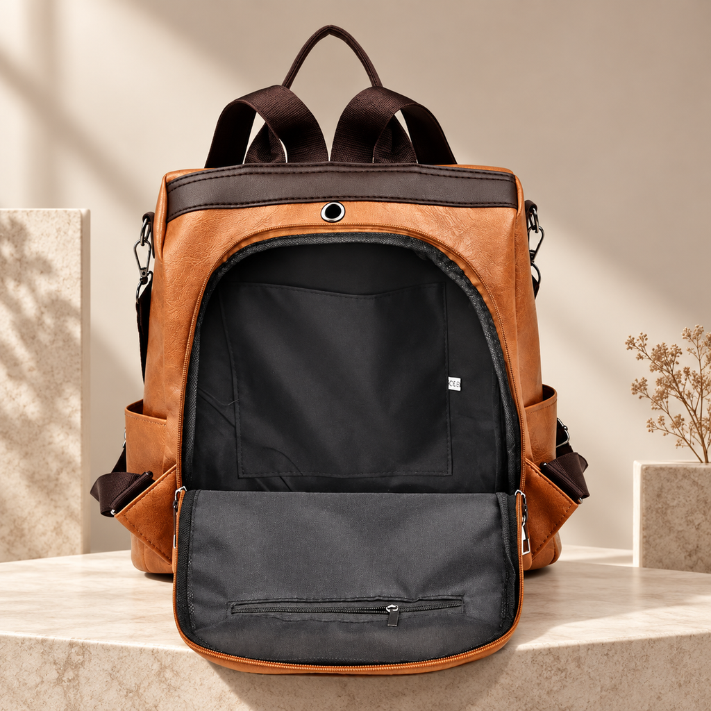 Alessandro Convertible Backpack Purse – Multi-Way Shoulder Bag with Zipper Closure