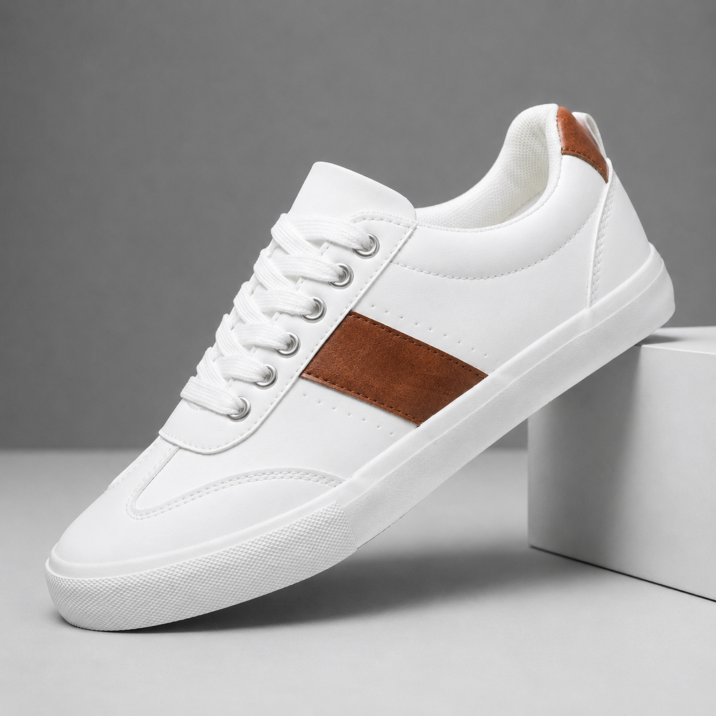 Robert's Low-Top Lace-Up Sneakers with Contrast Side Stripe
