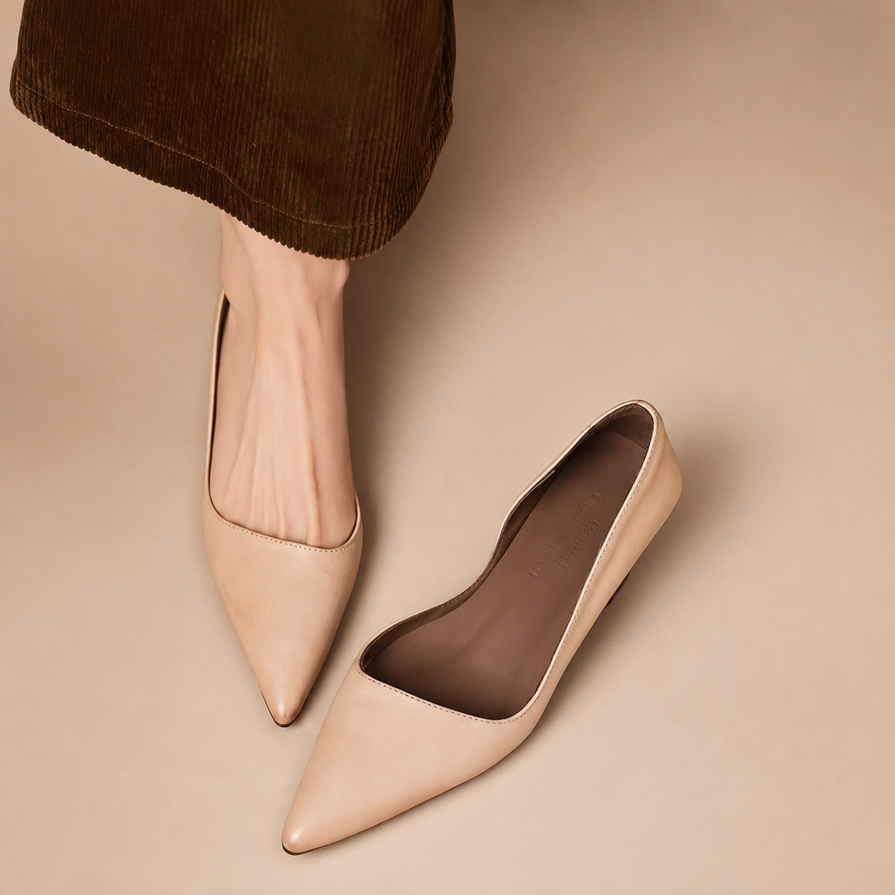 Monroe Women’s Pointed-Toe D’Orsay Kitten Heel