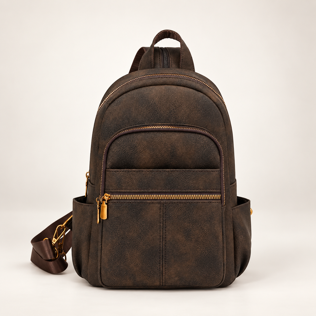 Margot Textured Multi-Pocket Backpack
