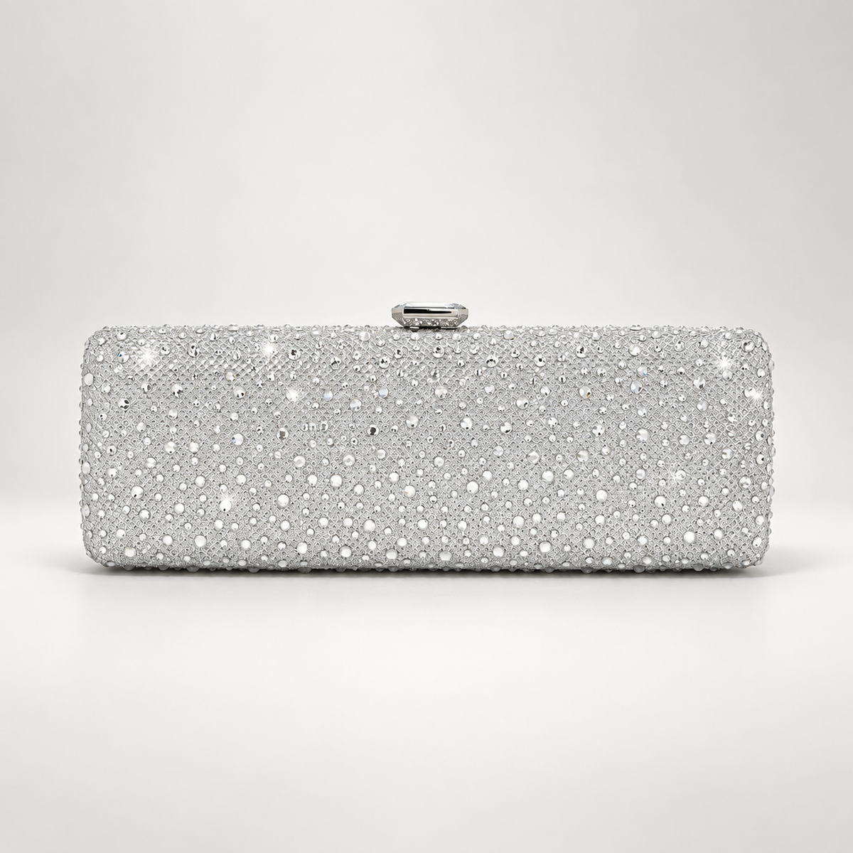 Amélie Crystal Evening Clutch with Jewel Top Clasp
