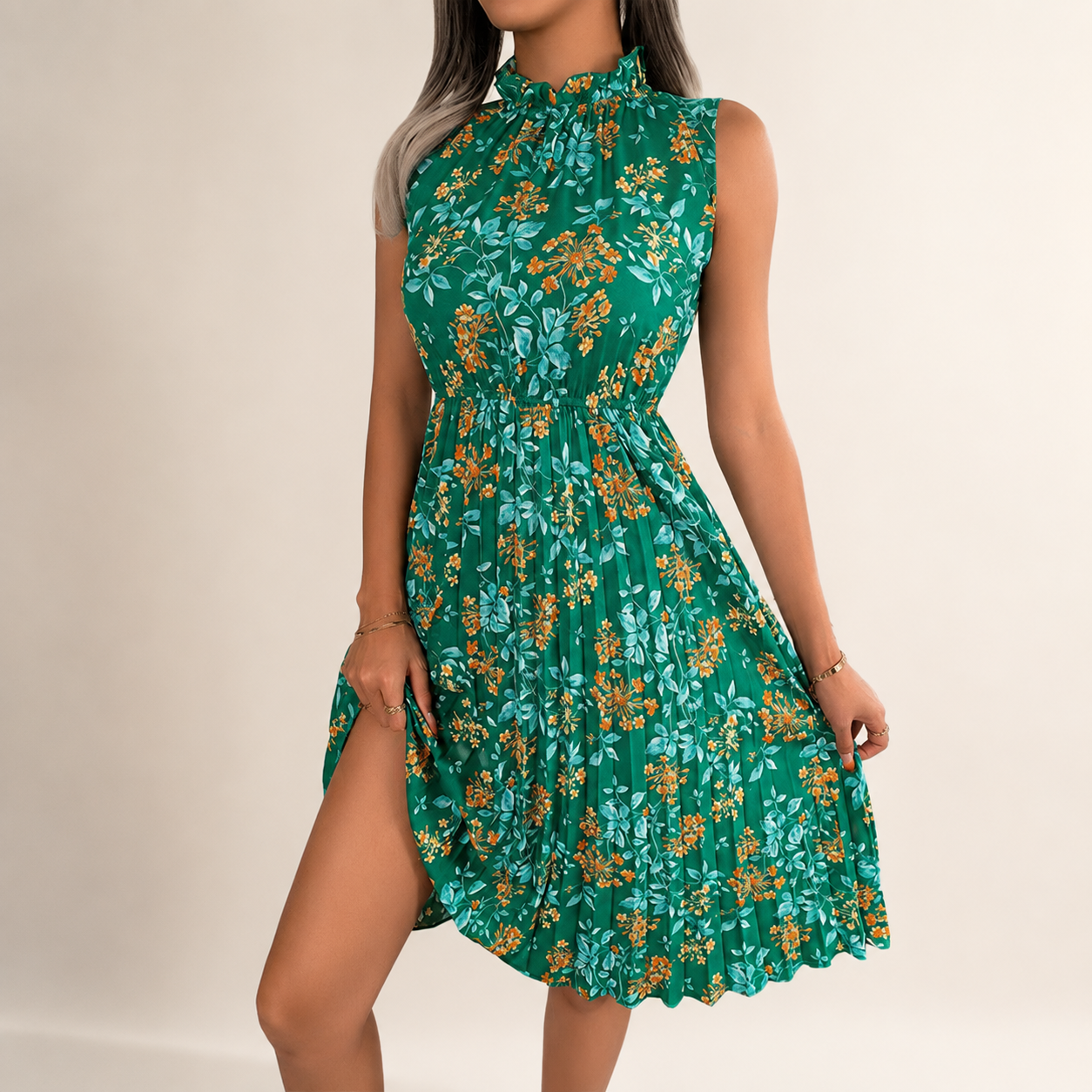Claire Women’s Sleeveless Floral Dress