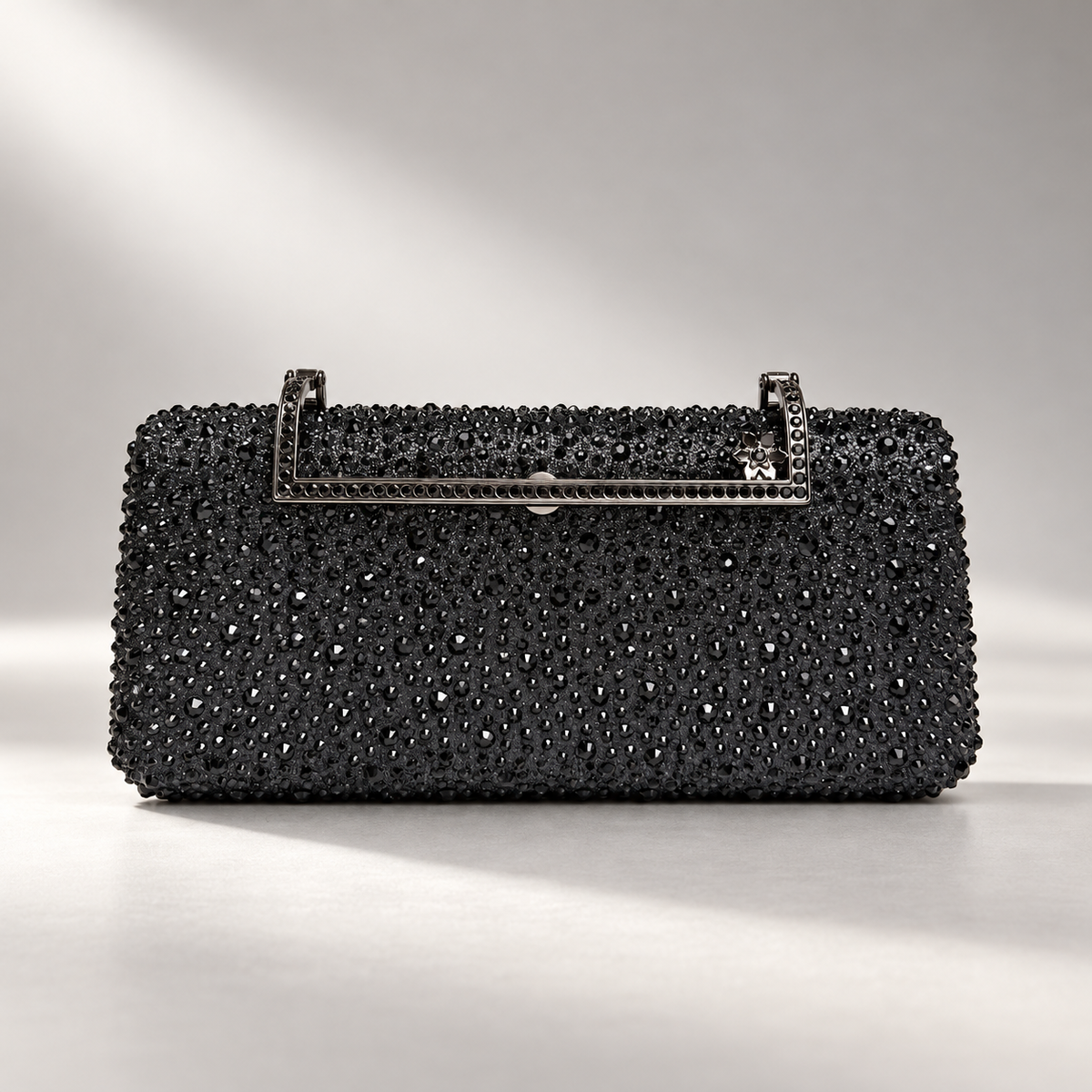 Vivienne Crystal Rhinestone Evening Clutch Bag