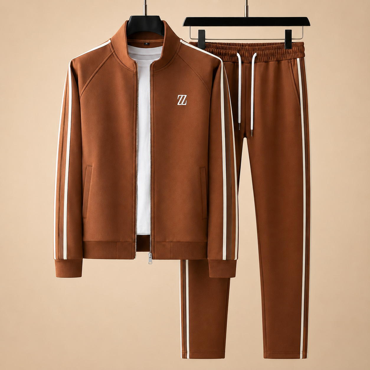 Cameron Men’s Striped 2-Piece Knit Tracksuit Set