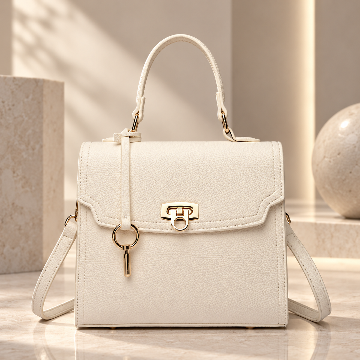 Amélie Women’s Structured Top Handle Handbag