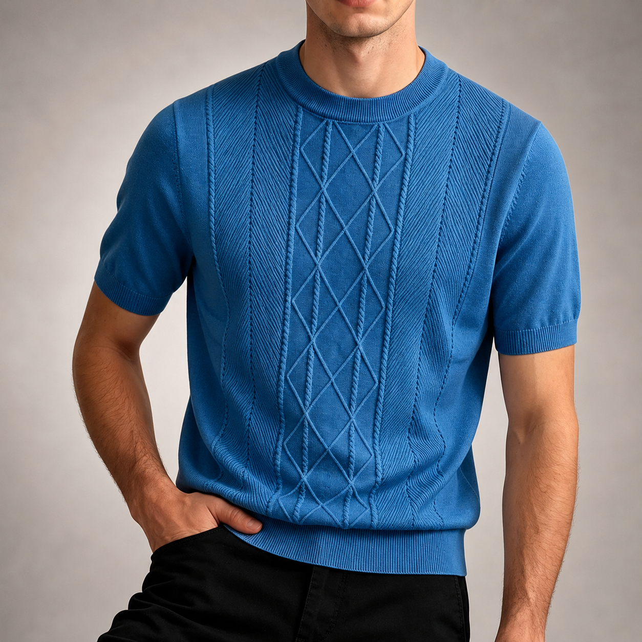 Ryan Men’s Cable Knit T-Shirt
