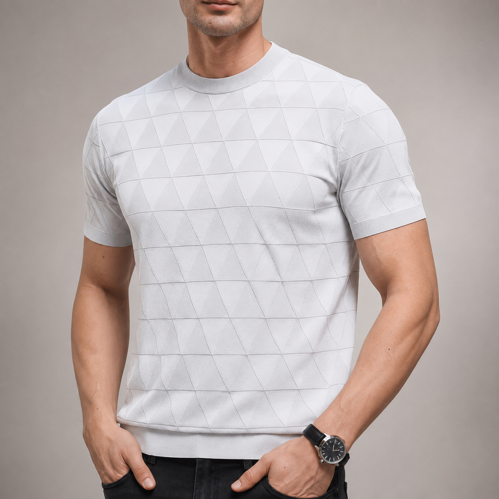 Blake Men’s Geometric Knit T-Shirt