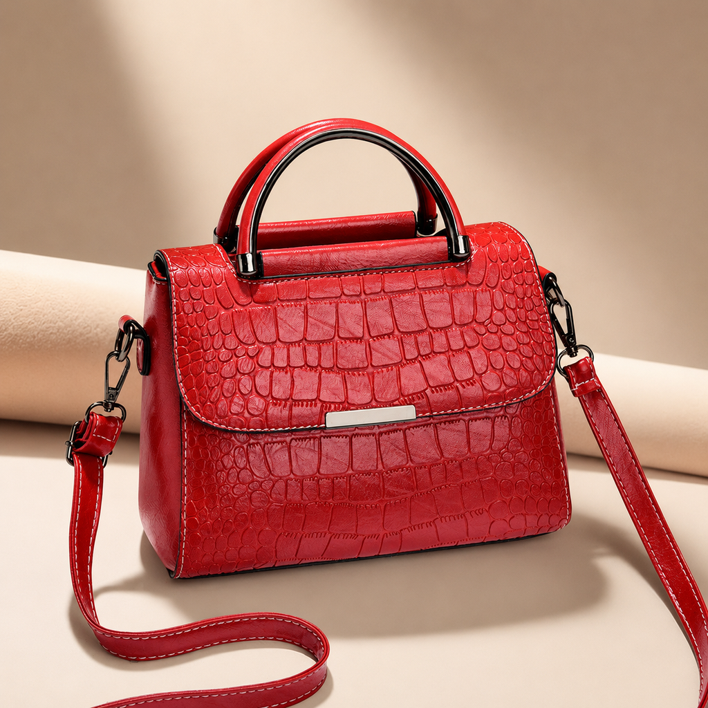 Camille Women’s Croc-Embossed Handbag