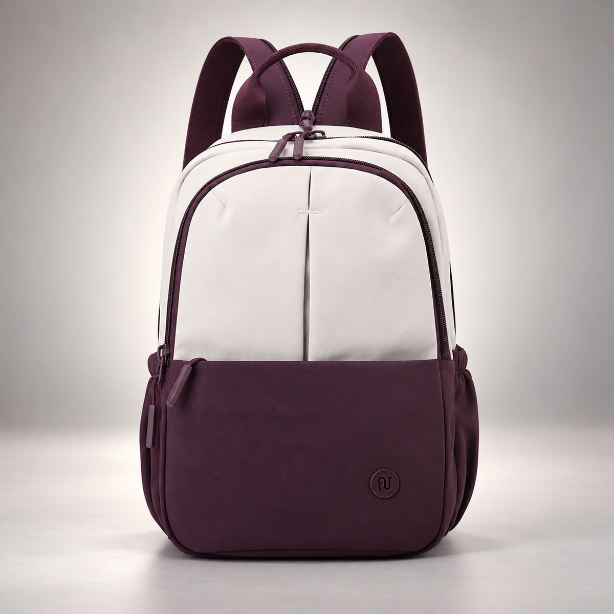 Serafina Two-Tone Everyday Backpack with Front Pocket