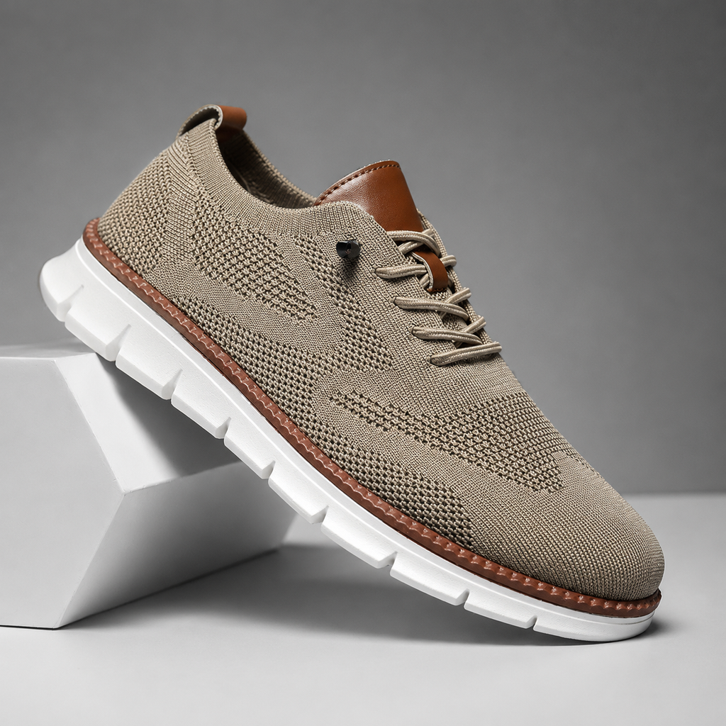 Nolan Men’s Breathable Knit Lace-Up Everyday Sneakers