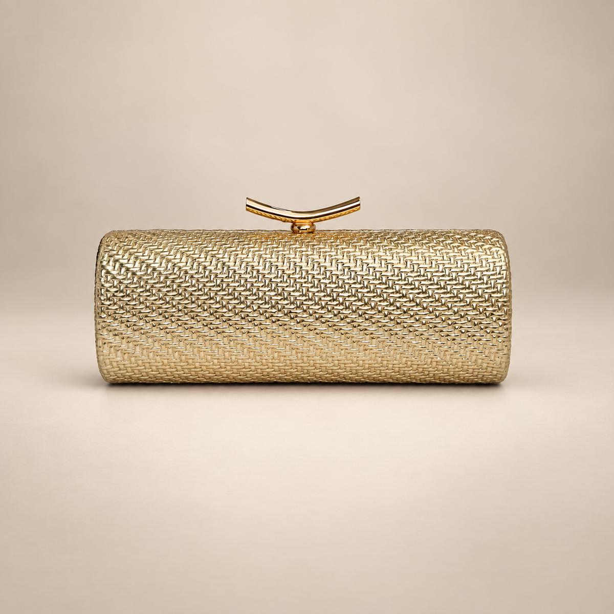 Gianna Metallic Woven Evening Clutch