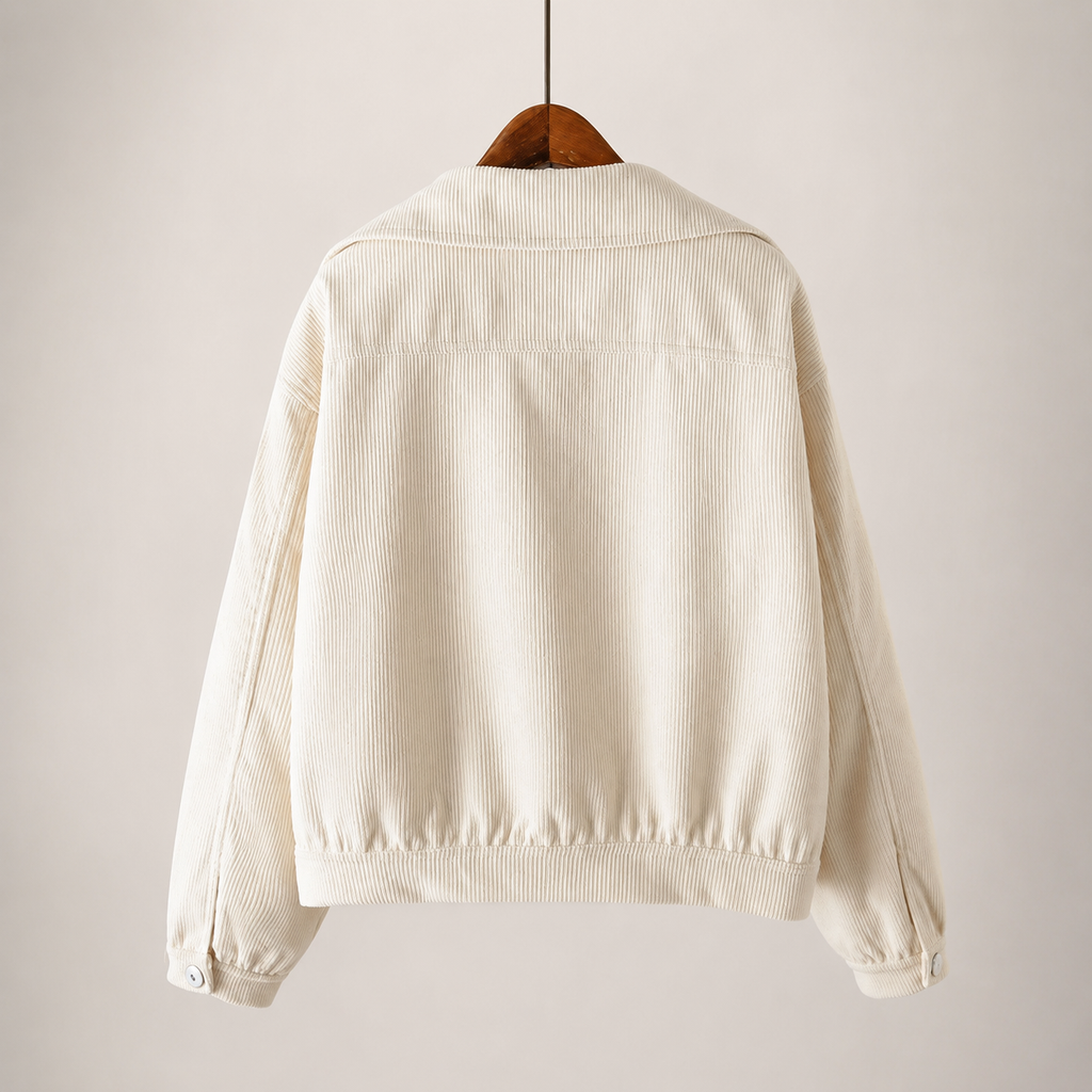Elodie Corduroy Button-Front Jacket