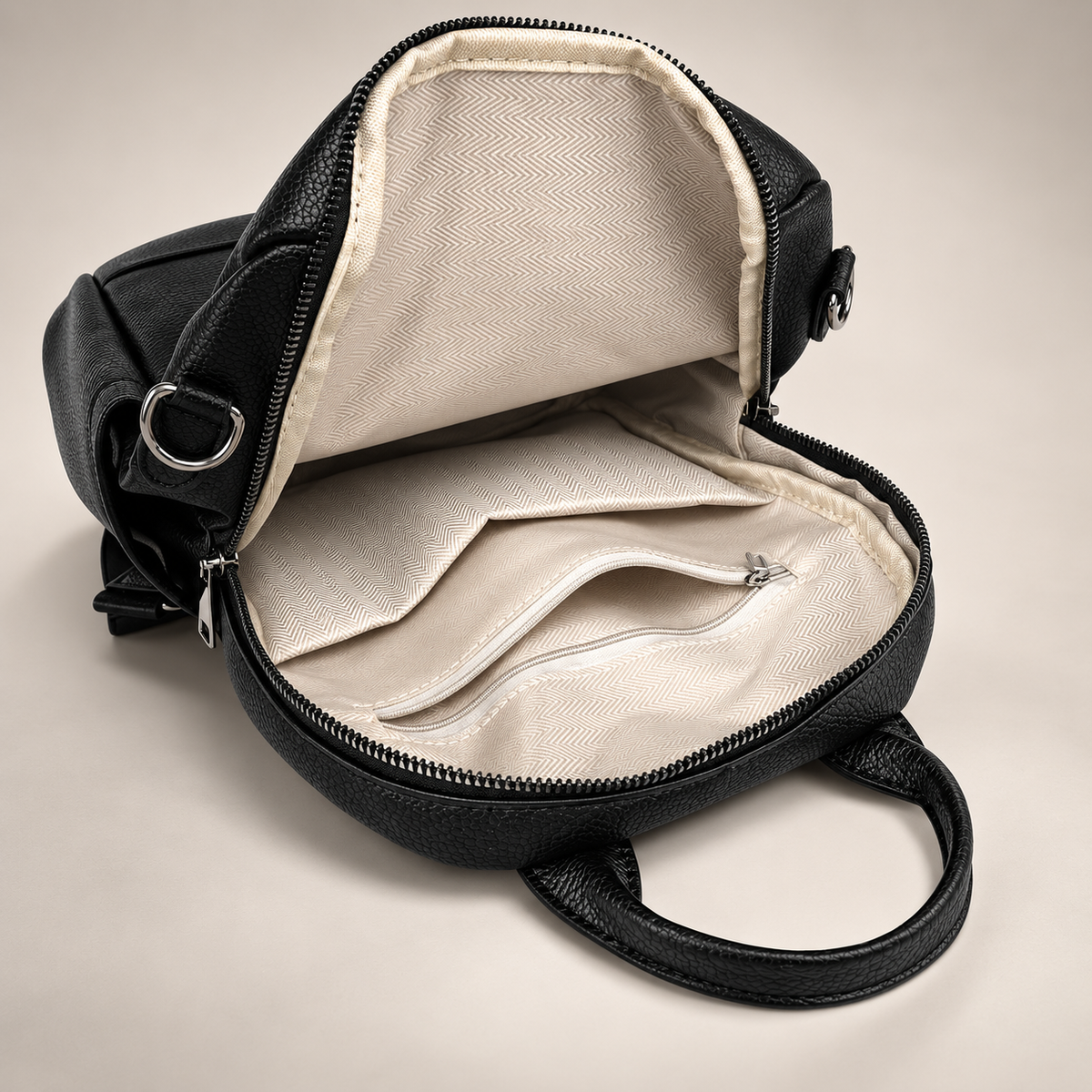 Beatrice Women’s Convertible Backpack Purse – Textured Shoulder Bag with Tassel Detail