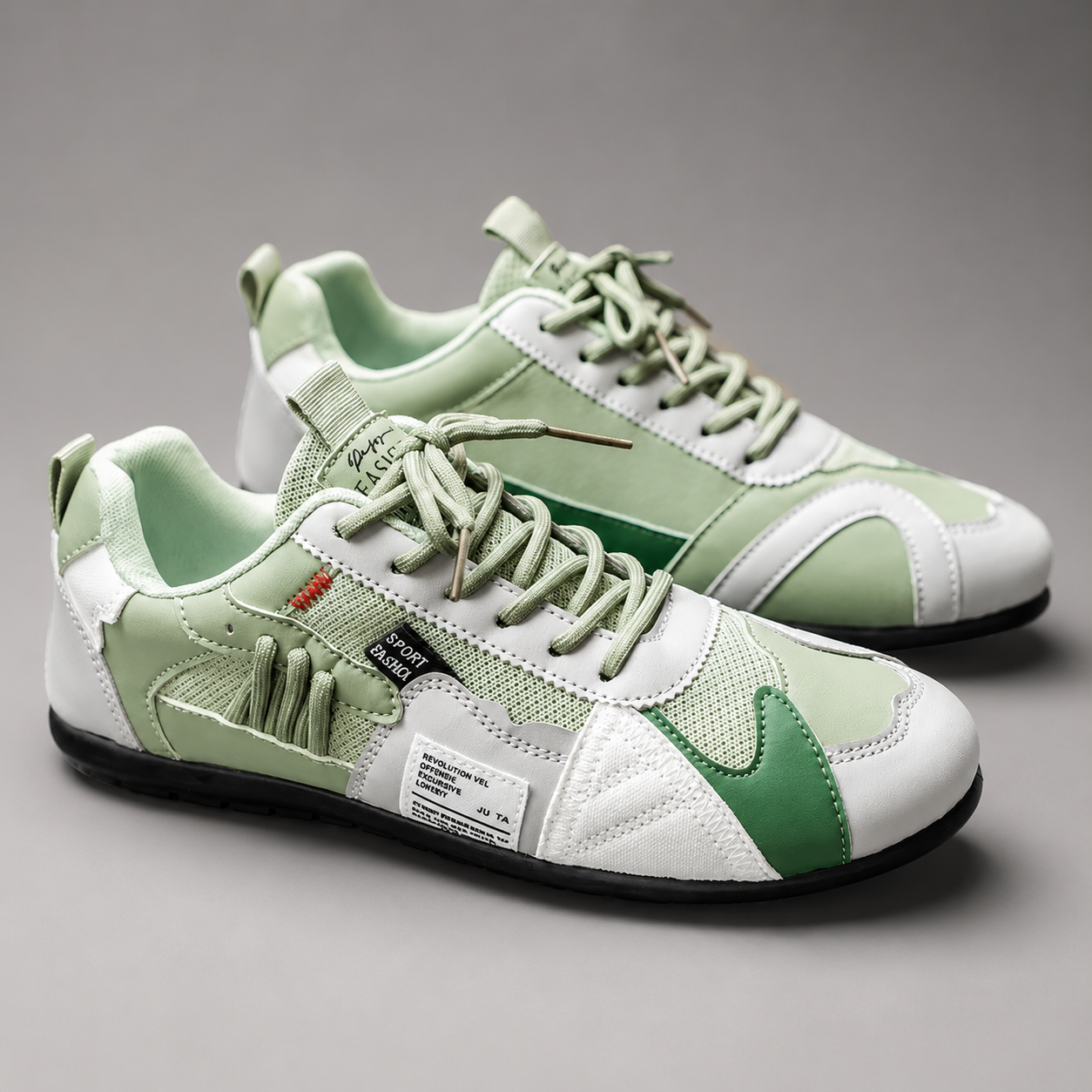 Carter Patchwork Lace-Up Street Sneakers