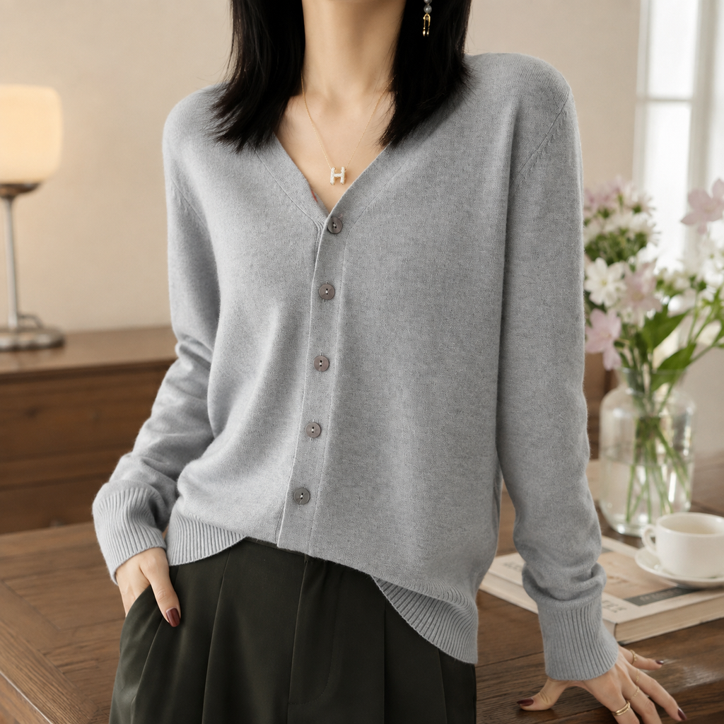 Sienna Women’s V-Neck Button Cardigan