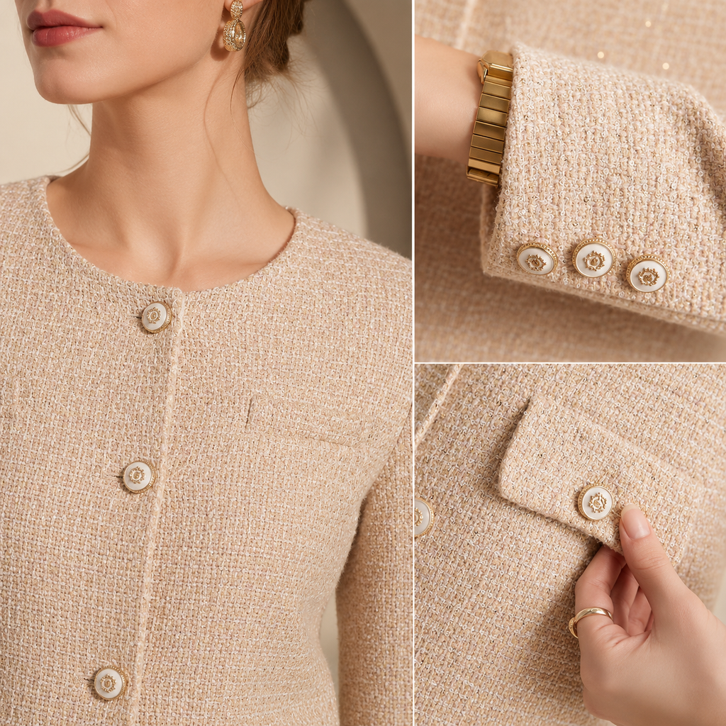 Colette Women’s Textured Tweed Jacket