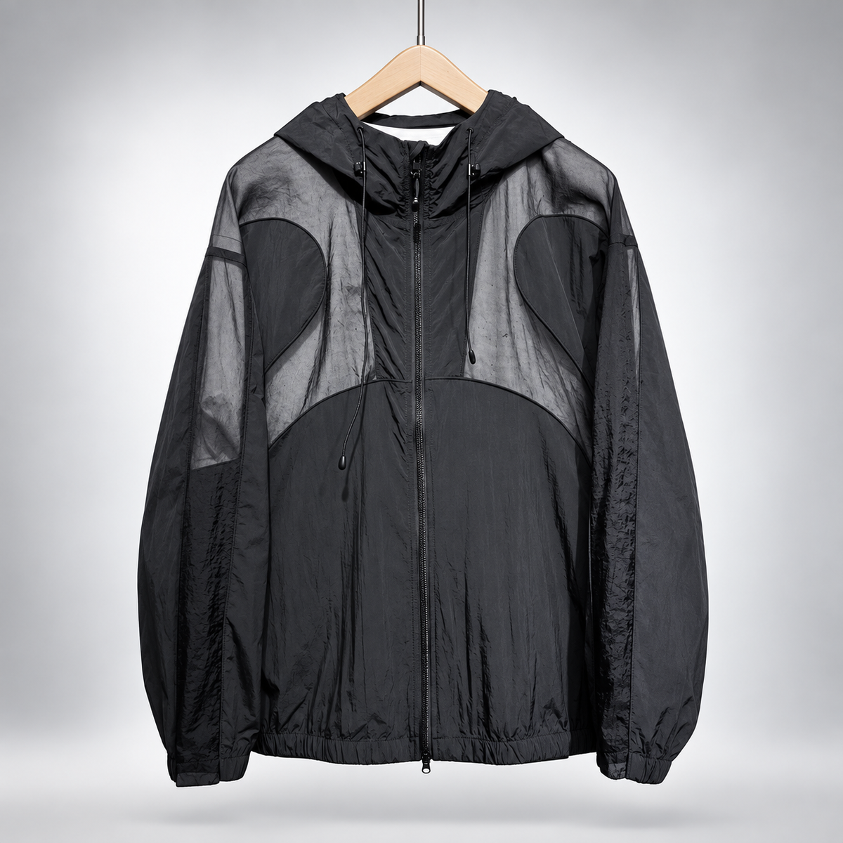 Adrian Men’s Lightweight Summer Hooded Colorblock Zip Jacket