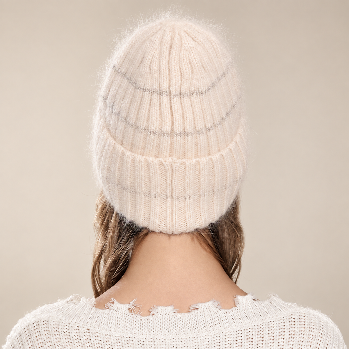Bianca Women’s Fuzzy Sequin Knit Beani