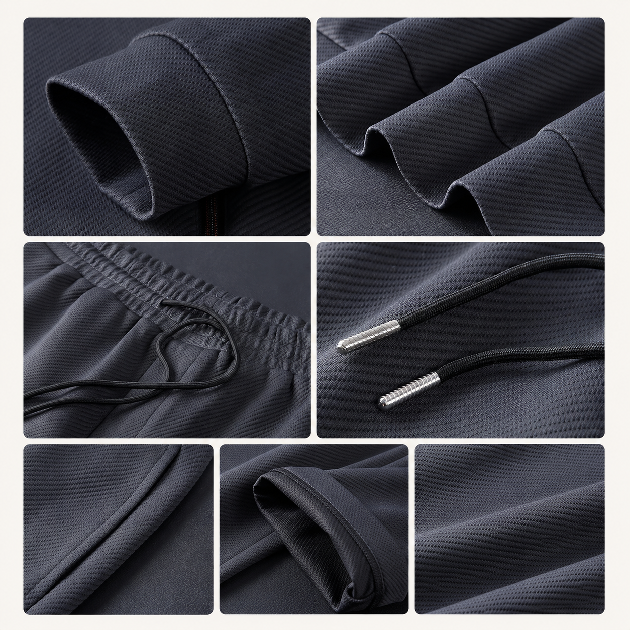 Carter Men’s Two-Piece Textured Tracksuit Set with Full-Zip Jacket