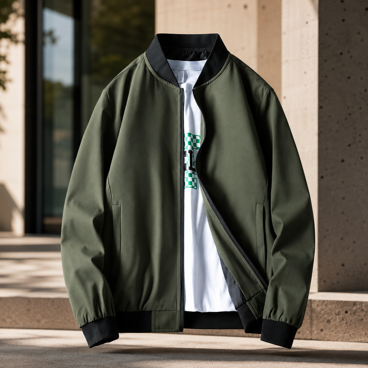 Ethan Lightweight Softshell Bomber Jacket