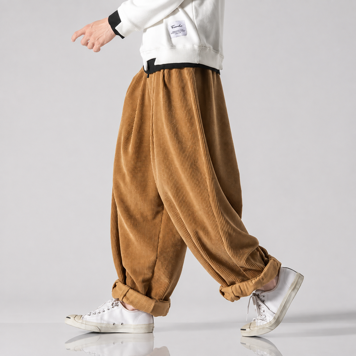 Emerson Men’s Wide-Leg Textured Pants