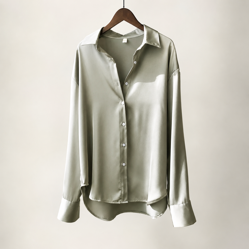 Hailey Women’s Satin-Finish Shirt
