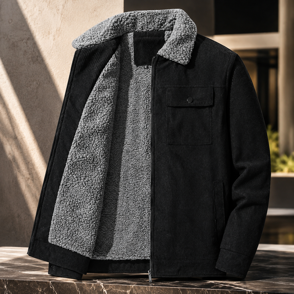 Mason Corduroy Sherpa-Lined Bomber Jacket