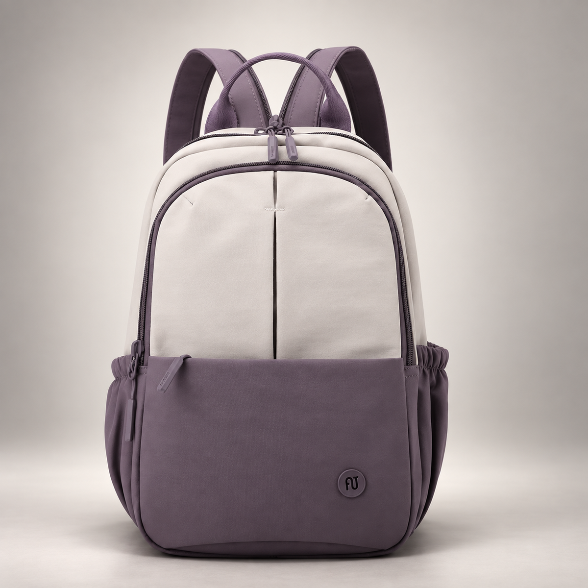 Serafina Two-Tone Everyday Backpack with Front Pocket