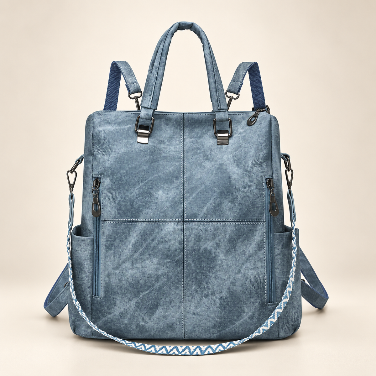 Brielle Convertible Multi-Pocket Backpack Tote