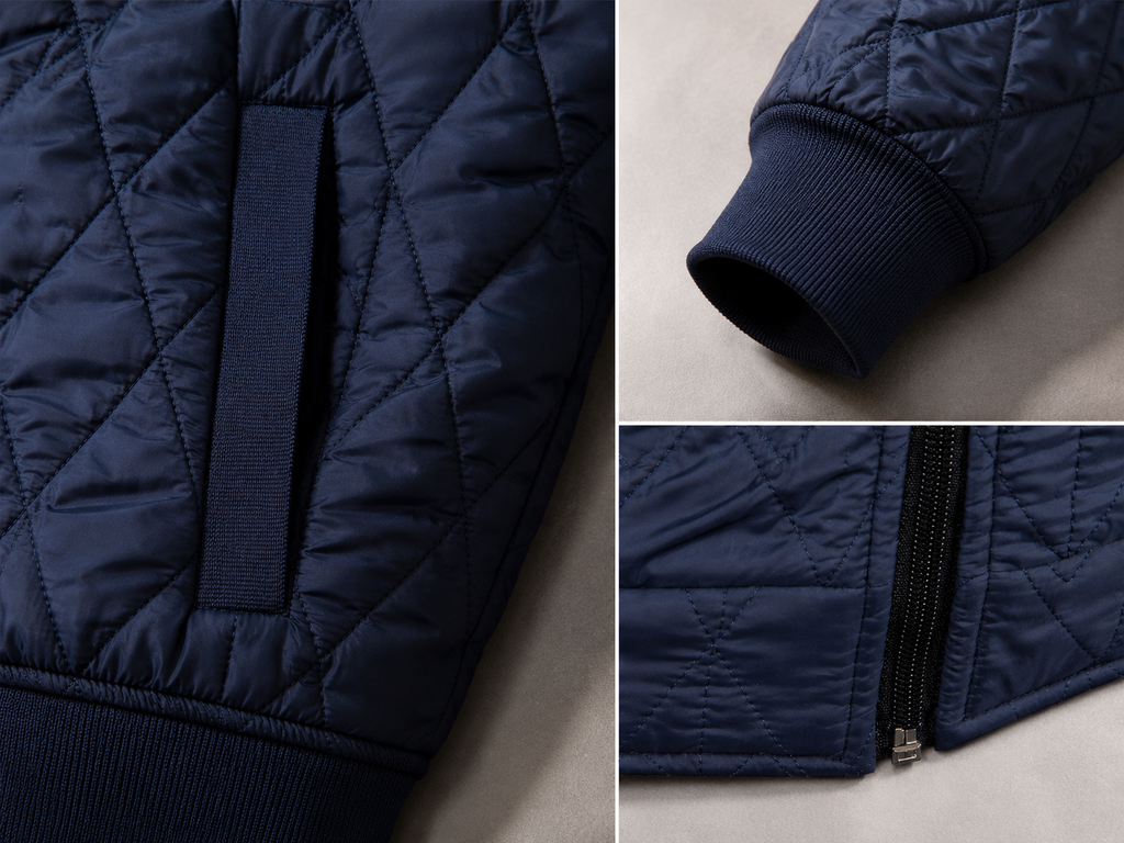 Austin Men’s Diamond Quilted Zip-Up Jacket