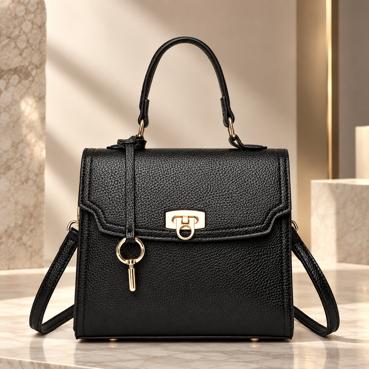 Amélie Women’s Structured Top Handle Handbag