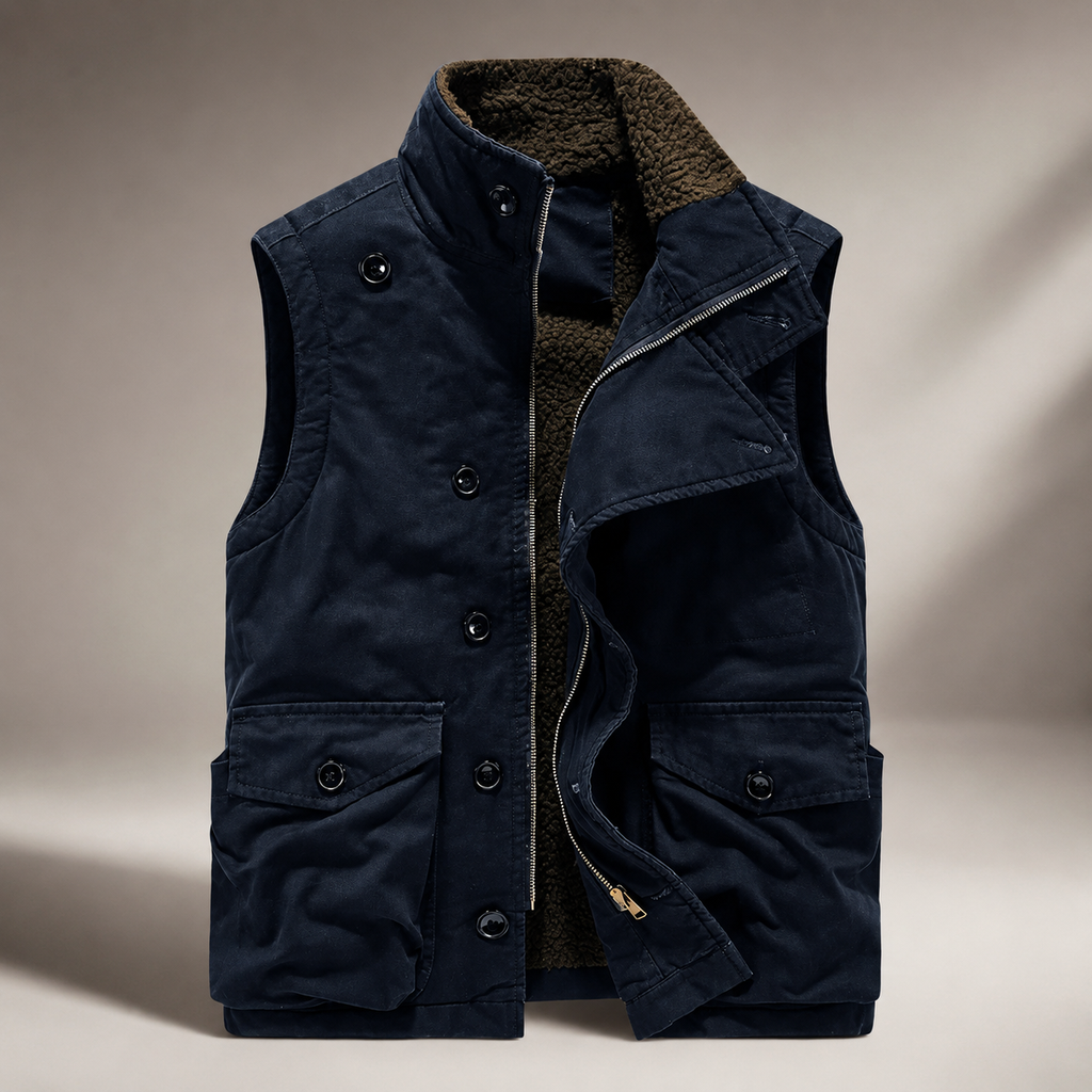 Declan Fleece-Lined Utility Vest