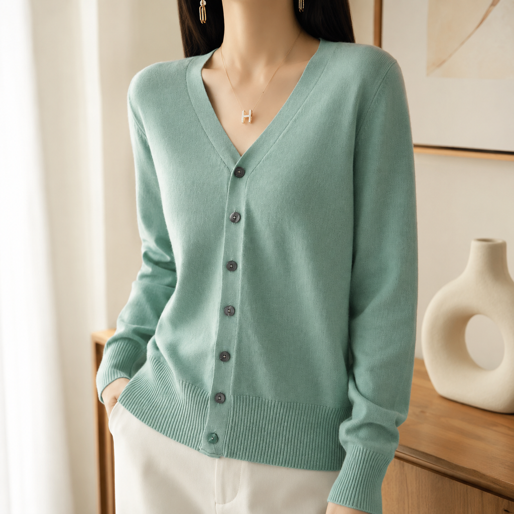 Sienna Women’s V-Neck Button Cardigan