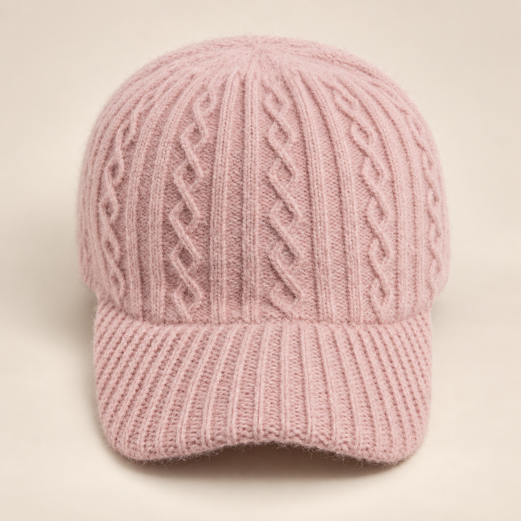 Cecilia Women’s Cable Knit Baseball Cap