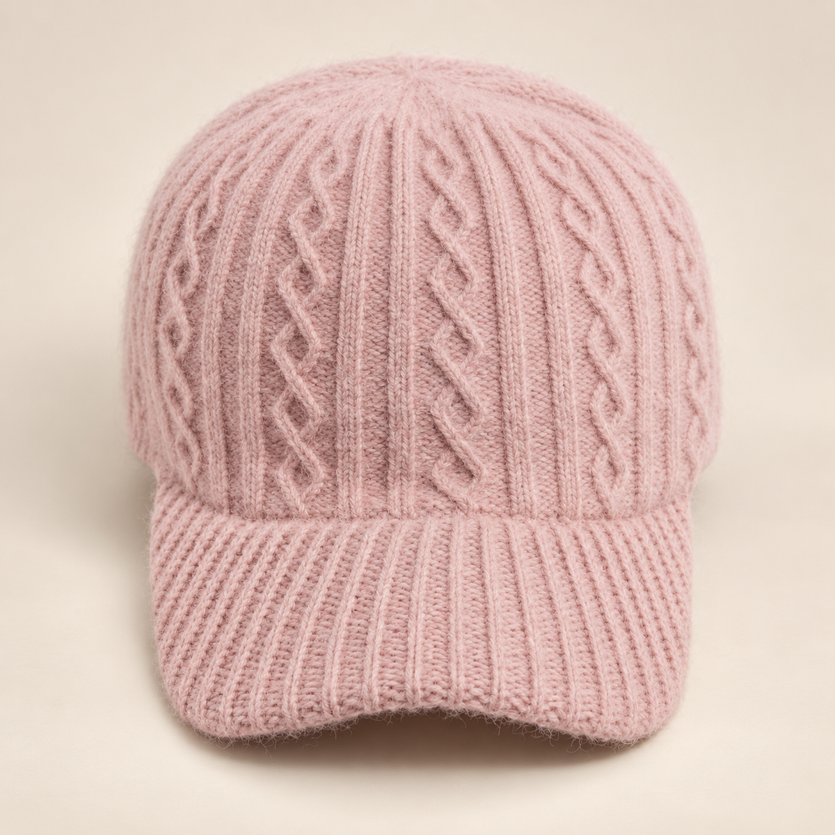 Cecilia Women’s Cable Knit Baseball Cap