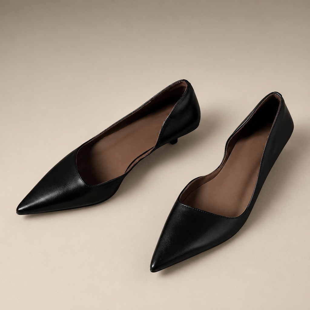 Monroe Women’s Pointed-Toe D’Orsay Kitten Heel