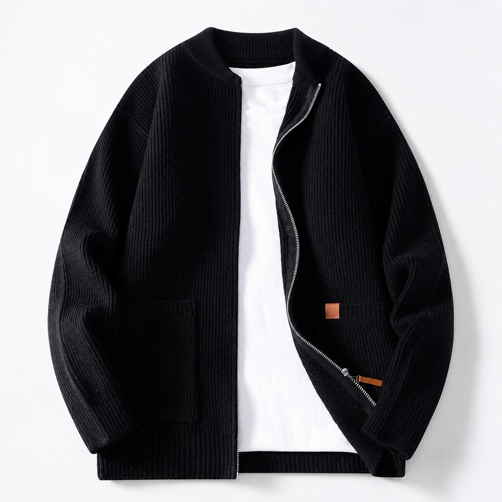Ethan Men’s Textured Knit Jacket
