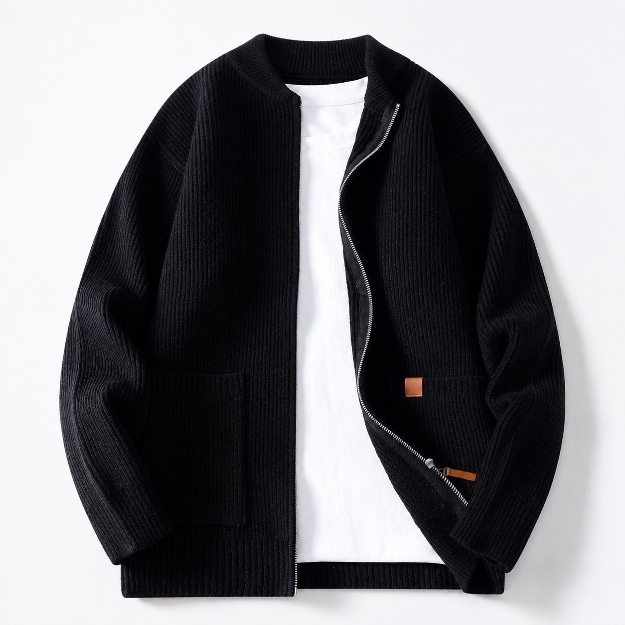 Ethan Men’s Textured Knit Jacket