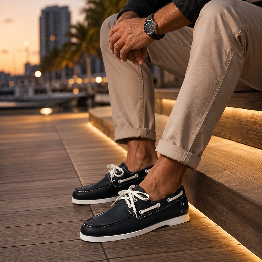 Ethan Men’s Two-Tone Boat Shoes