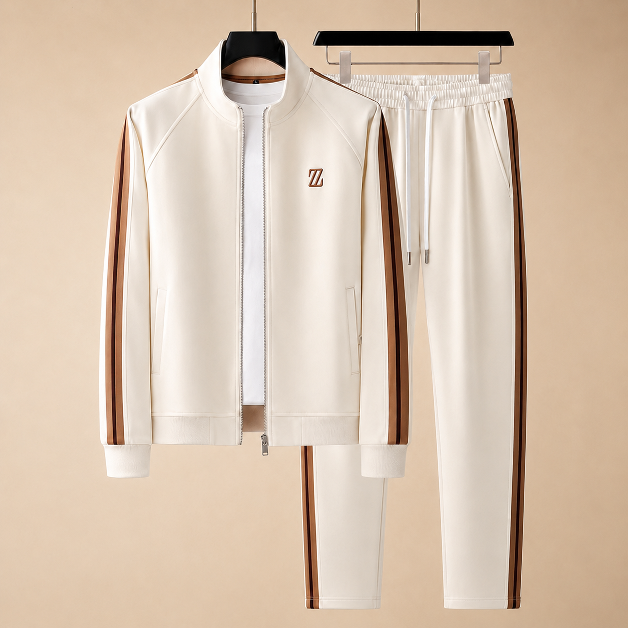 Cameron Men’s Striped 2-Piece Knit Tracksuit Set