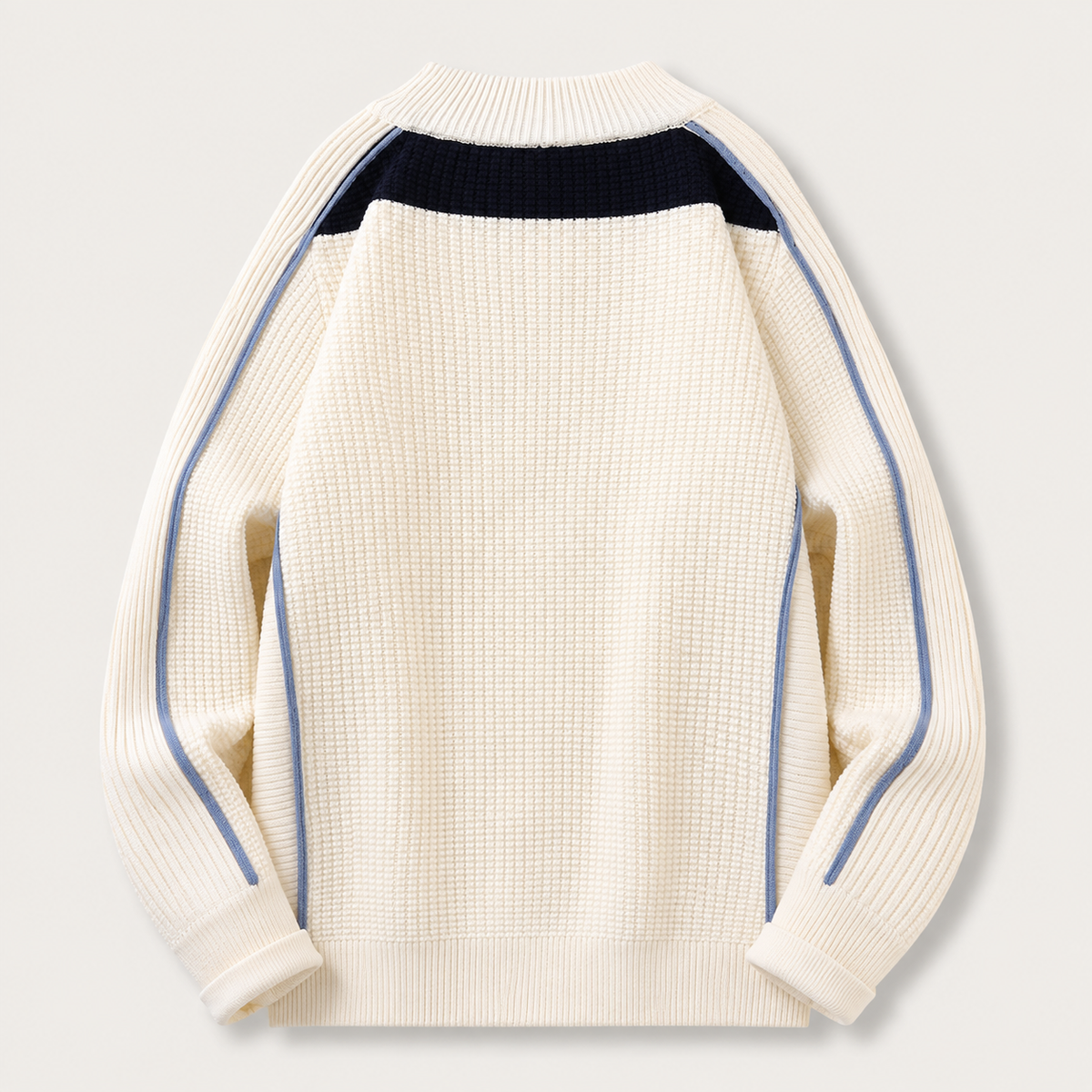 Oliver Quarter-Zip Textured Knit Sweater