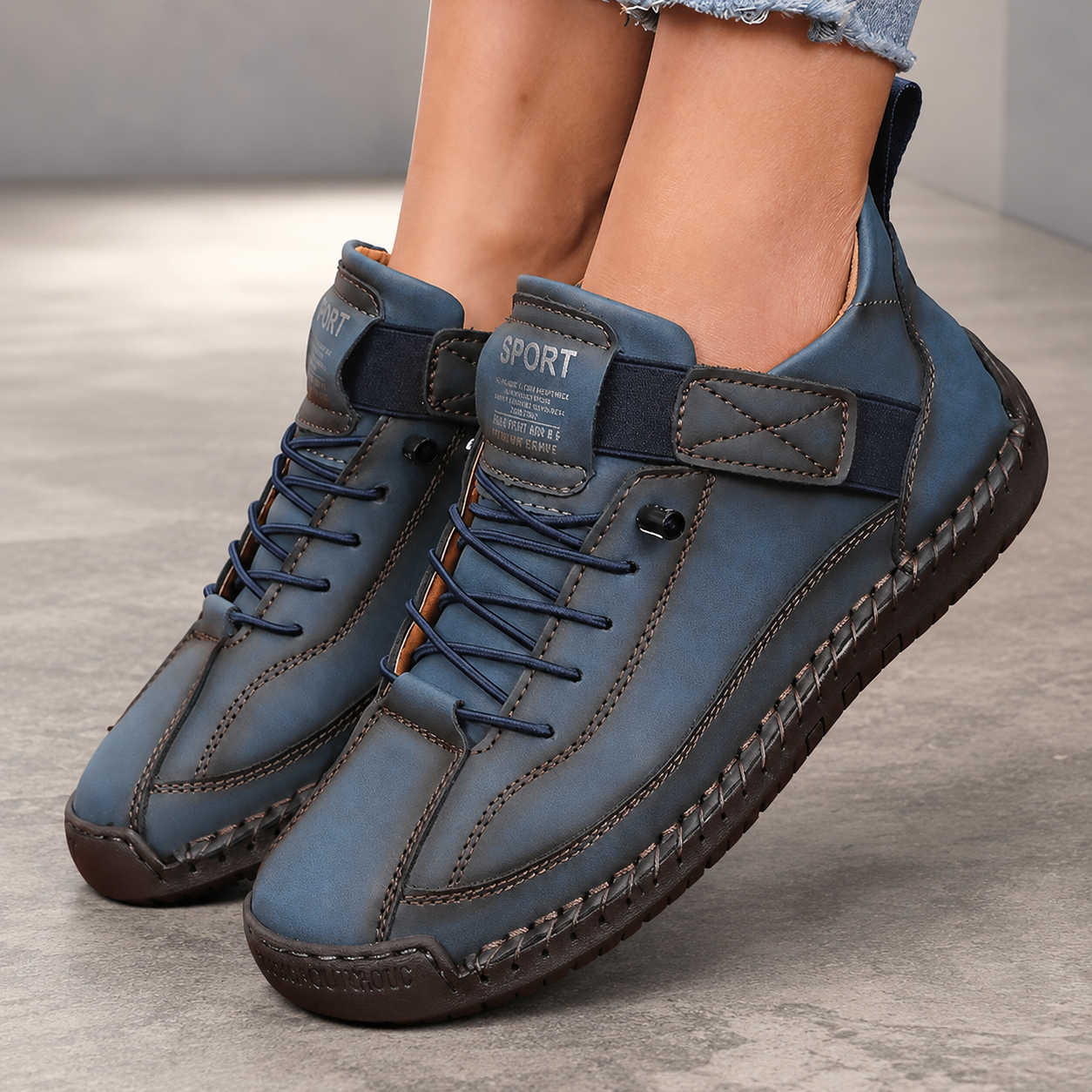 Riley Lace-Up Walking Sneakers